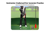 Easy to Attach and Detach Chipping Posture Corrector Lightweight Golf Swing Correction Stick Portable for Beginners, Driving Range, Indoor
