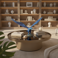 animal Figurine with Pedestal Detailed animal Figurine Decorative Decor for Homeowners, Office Desk, Bookshelf