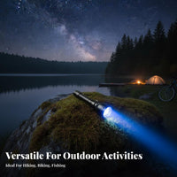 Zoomable Flashlight Aluminum Alloy Shell Multi-Color Lamp Flashlight RGBW Torch Fall Resistant Handheld Shine for Outdoor