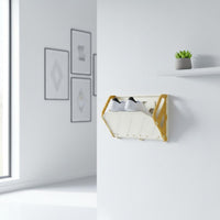 Foldable Wall Shoe Rack Compact Wall Mounted Shoe Holder Modern Design