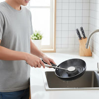 Long Handle Pot Brush Heavy Duty Kitchen Cleaning Hand Protector Design