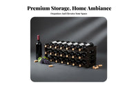 Vino Bottle Display Stand Decorative Vino Display Stand Stylish Design Household Storage for Homeowners, Adults, Home Bar, Dining Room, Kitchen