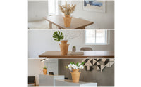 Faux Rattan Vase Tabletop Vessel Rustic for Decorators