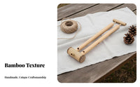 Handmade Bamboo Slide Whistle Easy to Adjust Tone Bird Sound Whistle Portable for Children, Educational, Outdoor, Party
