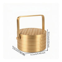 Tea Canister with Handle Decorative for Kitchen Counter, Coffee Table
