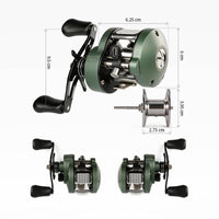 Metal Reel Large Line Capacity Round Reel Long Casting