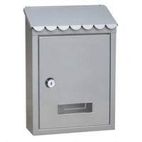 Metal Mailbox Weather Resistant Outdoor Mailbox Key Lock Letter Box for Villa Owners, Gate, Front Porch