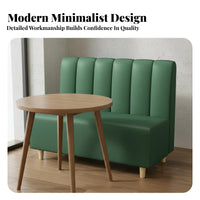 Premium Upholstery Restaurant Booth and Table Set Comfortable Backrest Modern Cafe Table and Chair Sturdy Frame Upholstered Dining Banquette Marble Pattern Tabletop for Interior Designers, Business Owners, Restaurants, Cafes, Milk Tea Shops, Lounges
