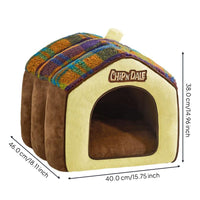 Insulated pet house with removable indoor bed