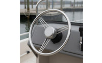 Yacht Steering Wheel Rustproof Stainless Steel Steering Wheel Long-Lasting Sturdy Construction for Boating