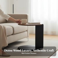 2 Pieces Round Nesting Tables Modern Design Nesting Table Set Sturdy Construction adaptable Use for Homeowners, Bedroom, Office
