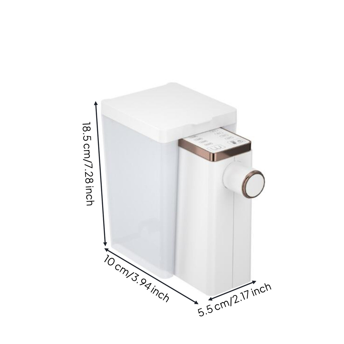 Instant Hot Water Dispenser Compact Countertop Hot Water Dispenser Appliance Automatic Adjustable for Office, Kitchen