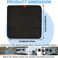 Magnetic RV Window Shade Foldable Sun Visor Waterproof Dustproof