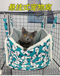 猫窝冬季保暖猫笼子内挂窝四季通用宠物狗窝加厚防寒两用猫咪吊床