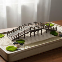 Handmade Wooden Bridge Realistic Look Wooden Bridge Model Lightweight for Desk