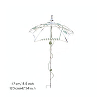 Umbrella Trellis Metal Plant Support with Canopy Space-Saving for Patio, Balcony