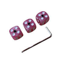 3 Pieces Dice Guitar Knob Marbled Dice Control Knob Compact Instrument Parts for Guitarists