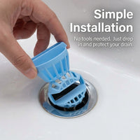 Sink Drain for Strainer Stopper for Wash Basin, PP Material Universal Fit Prevents Clogs and Loss
