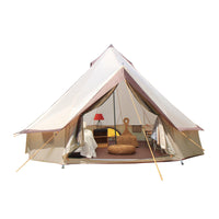 Mongolian Yurt Cotton Canvas Tent Waterproof Flame Retardant for Camping and Emergency Relief