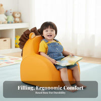 Cute Appearance creatureShaped Floor Sofa Soft and snug animalShaped Floor Sofa low-to-the-ground Design childs' Furniture Child-Safe for young children, Parents, Playroom, Nursery, Bedroom, book corner