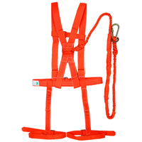 Sanneng Full Body Safety Harness with Single Lanyard for Construction and Fall Protection
