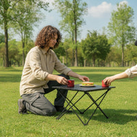 Foldable Folding Camping Table Compact Portable Camping Table with Carry Bag Heavy-Duty Furniture Reinforced for Picnics