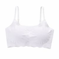 Sports Bras Women Non Wired Bralette with Padded Cups for Sleep and Seamless Vest for Everyday Wear, Comfortable Supportive Fit