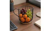 Wire Storage Basket Curved Handle Wire Organizer Basket Breathable