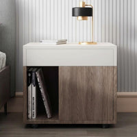 Nightstand with Drawers space-saving Size Single-Drawer End Table for Small Spaces