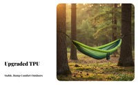 Inflatable Hanging Bed, Double, Outdoor Mesh, Anti-Rollover, Camping for Adults and Kids
