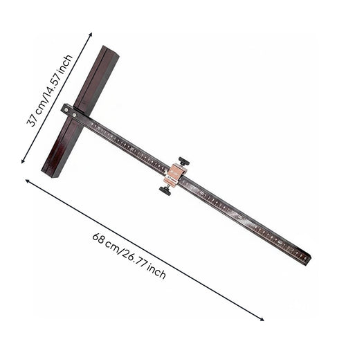 2-in-1 Glass Tile Cutter High Accurate T-Handle Glass Cutter for Renovation, Construction