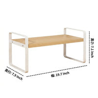 Desk Shelf, Desktop Rack, Wooden, 50x20x18cm, White, Desk Storage, For Work From Home