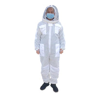 3-Layer Breathable Beekeeping Suit with Detachable Protection