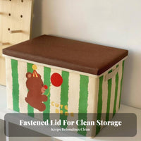 Foldable Toy Chest Foldable Storage container With Lid for Bedroom, young children, Girls