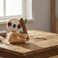 All Materials Included Sloth and Koala Crochet Kit Gift Ready Stuffed Creature DIY Craft Kit for Beginners, Crafters