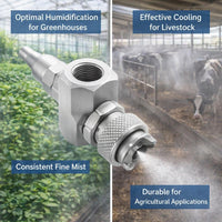Stainless Steel Spray Tip for Paper Mill, Industrial Humidification Spray Tip, Low Pressure Fluid No - Image 7