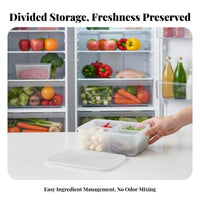Stackable Food Portion Box Reusable Refrigerator container complimentary for Office Workers
