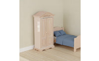 1:12 Dollhouse Wardrobe Handcrafted Unfinished Mini Wardrobe Wooden Home Decor for Model Scene
