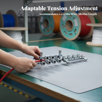 Wire straightener with metal rollers
