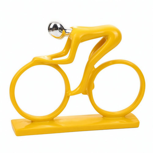 Cyclist Figurine Freestanding Bike Figurine Decorative for Living Room