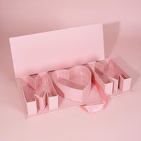 Mother's Day Floral Box Ribbon Closure MOM Letter Gift Box for Mom