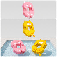 Inflationinflation-Proof Underarm Swimming Float Animal-Shaped Underarm Flotation Device with Adjustable Straps Solid Core Non-Inflatable Swim Flotation Device Safe for Infants, Toddlers, Pool, Bath