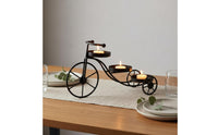 Decorative Candle Stand Light Luxury 3-Candle Holder Centerpiece Romantic Atmosphere Decorative Metal Tricycle for Restaurant
