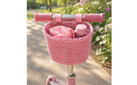 Woven Handlebar Basket Detachable Scooter Basket Long-Lasting for Cycling, Kids