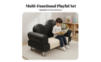 2 Pieces Keyboard-shapedShaped Sofa and Stool Playful Look Children's Furniture Ignites Creativity Transformable