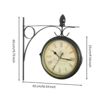 Scrollwork Wall Clock Antique-Inspired Farmhouse Wall Clock Sturdy for Hallway