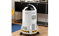 Spacecraft Shaped Trash Can Large Capacity Lidded Rubbish Bin Easy to Clean