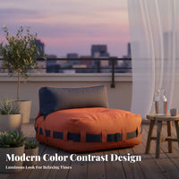 Teardrop Bean Bag Chair Space-Saving Floor Sofa Fashionable Design No Assembly Required for Adults, Students, Bedroom, Balcony