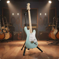 Foldable Guitar Floor Stand Padded Support Tripod Guitar Stand