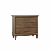 Farmhouse Storage Nightstand Oak Color 1-Drawer End Table with Door Vintage design Sturdy Construction for Homeowners, Entryway